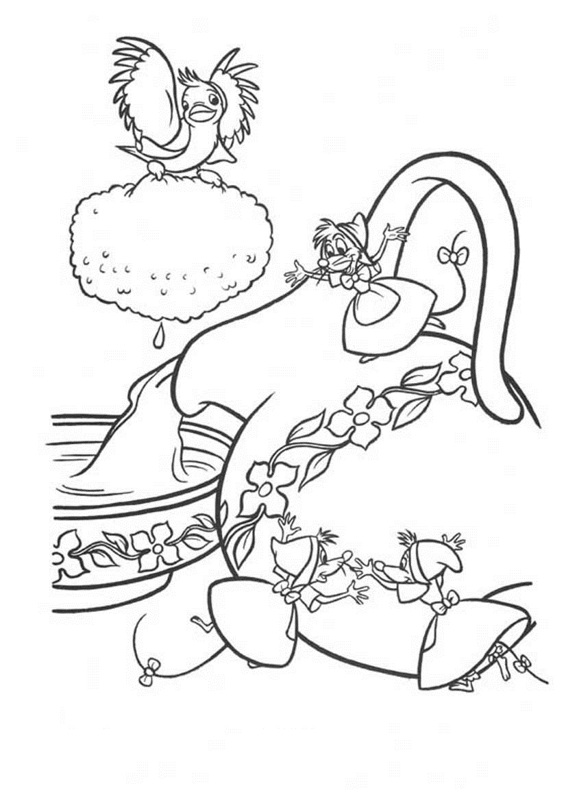 Dibujo para colorear: Cinderella (Películas de animación) #129722 - Dibujos para Colorear e Imprimir Gratis