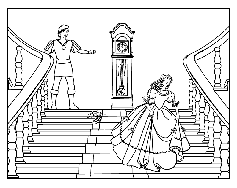 Dibujo para colorear: Cinderella (Películas de animación) #129729 - Dibujos para Colorear e Imprimir Gratis