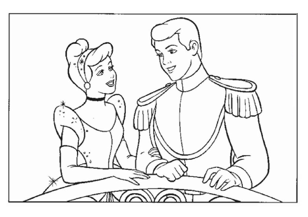 Dibujo para colorear: Cinderella (Películas de animación) #129744 - Dibujos para Colorear e Imprimir Gratis