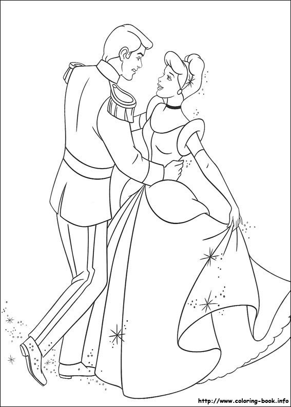 Dibujo para colorear: Cinderella (Películas de animación) #129748 - Dibujos para Colorear e Imprimir Gratis
