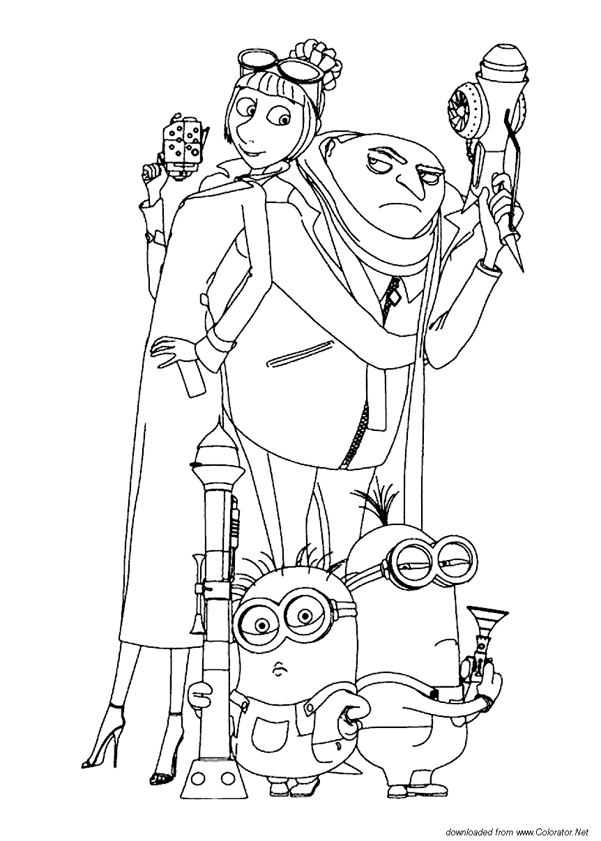 Dibujo para colorear: Despicable me (Películas de animación) #130386 - Dibujos para Colorear e Imprimir Gratis