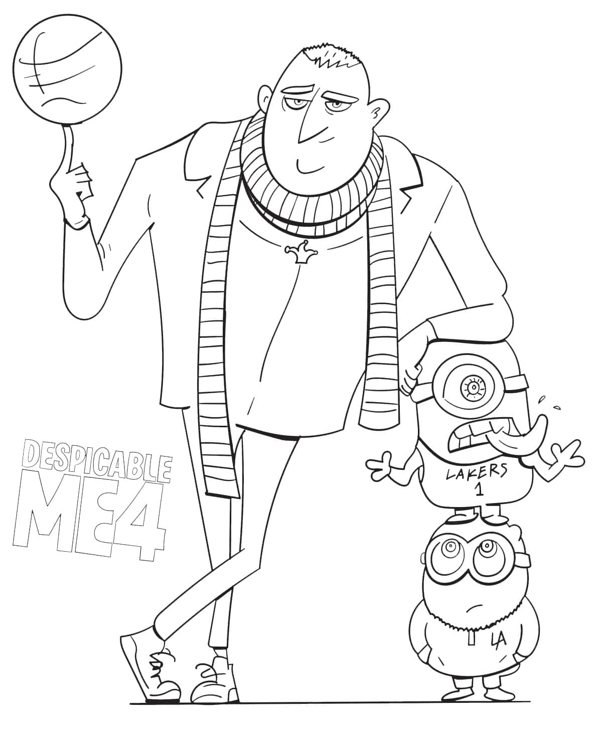 Dibujo gratuito Despicable Me 4 #216366 de la coleccion Películas de Animación para imprimir