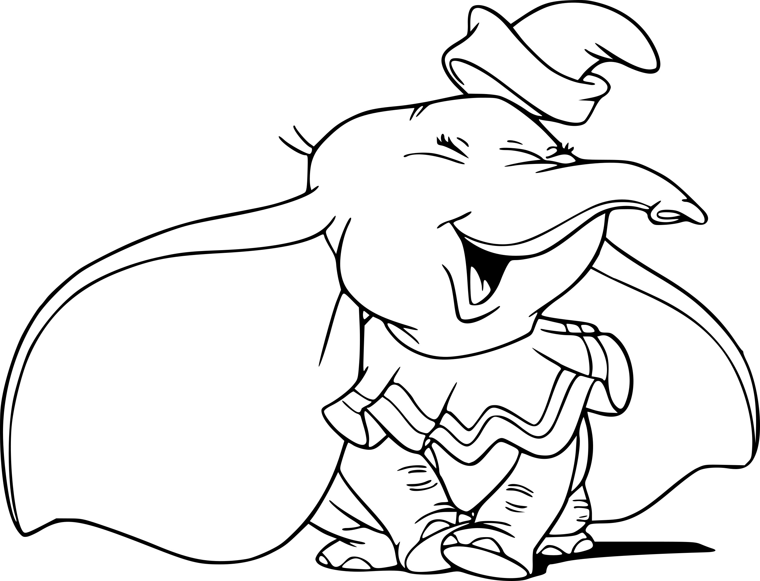 Dibujo para colorear: Dumbo (Películas de animación) #170558 - Dibujos para Colorear e Imprimir Gratis