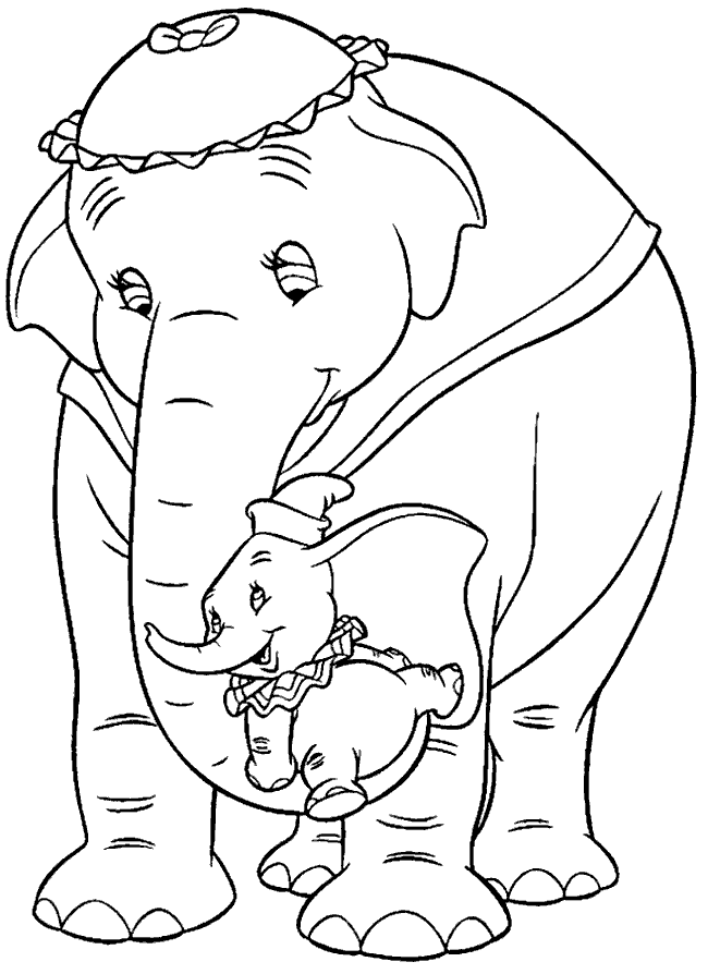 Dibujo para colorear: Dumbo (Películas de animación) #170562 - Dibujos para Colorear e Imprimir Gratis
