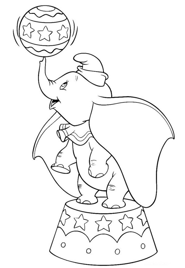 Dibujo para colorear: Dumbo (Películas de animación) #170565 - Dibujos para Colorear e Imprimir Gratis
