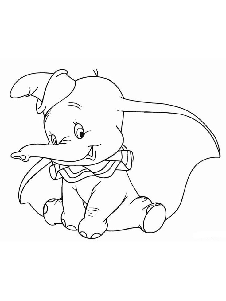 Dibujo para colorear: Dumbo (Películas de animación) #170567 - Dibujos para Colorear e Imprimir Gratis