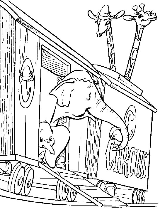 Dibujo para colorear: Dumbo (Películas de animación) #170574 - Dibujos para Colorear e Imprimir Gratis