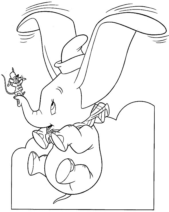 Dibujo para colorear: Dumbo (Películas de animación) #170576 - Dibujos para Colorear e Imprimir Gratis