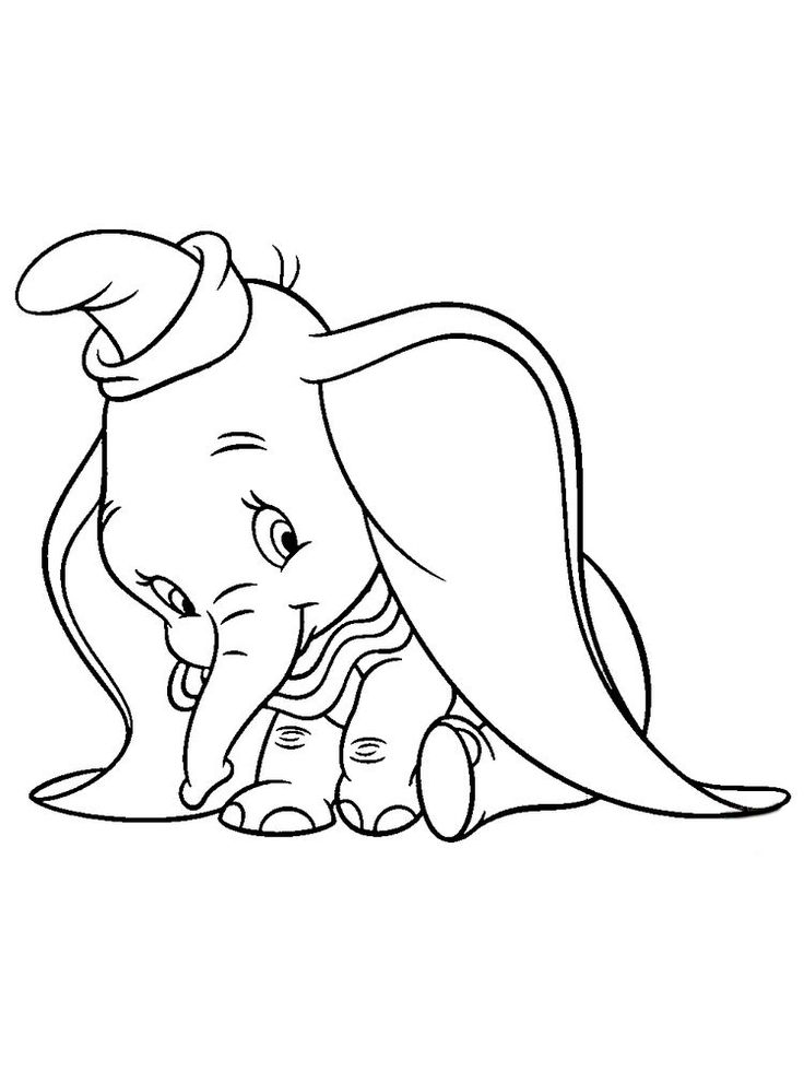 Dibujo para colorear: Dumbo (Películas de animación) #170578 - Dibujos para Colorear e Imprimir Gratis