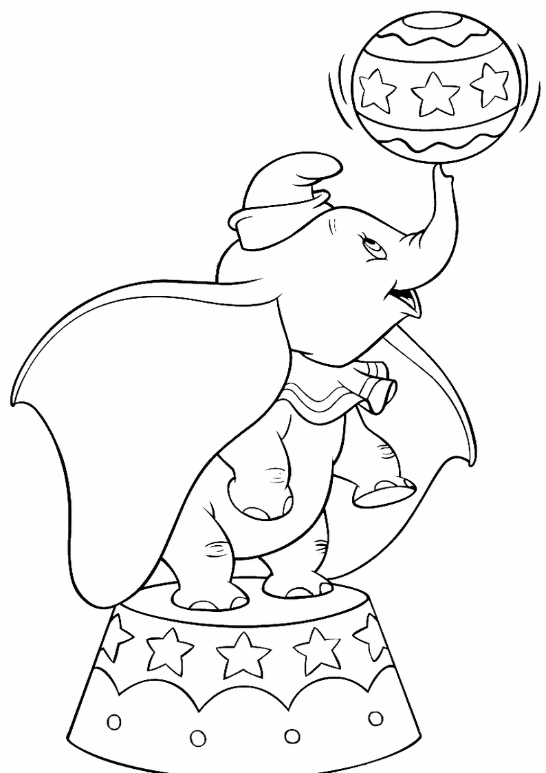 Dibujo para colorear: Dumbo (Películas de animación) #170581 - Dibujos para Colorear e Imprimir Gratis