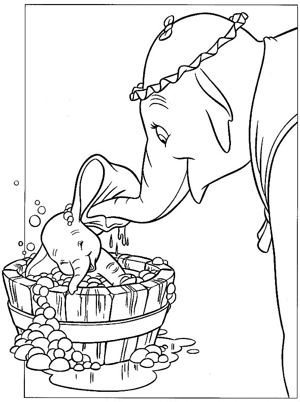 Dibujo para colorear: Dumbo (Películas de animación) #170583 - Dibujos para Colorear e Imprimir Gratis
