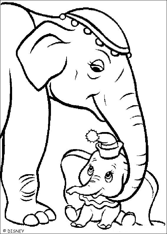 Dibujo para colorear: Dumbo (Películas de animación) #170595 - Dibujos para Colorear e Imprimir Gratis