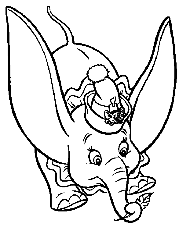 Dibujo para colorear: Dumbo (Películas de animación) #170602 - Dibujos para Colorear e Imprimir Gratis