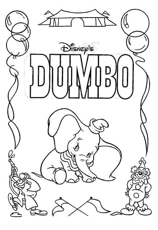 Dibujo para colorear: Dumbo (Películas de animación) #170604 - Dibujos para Colorear e Imprimir Gratis