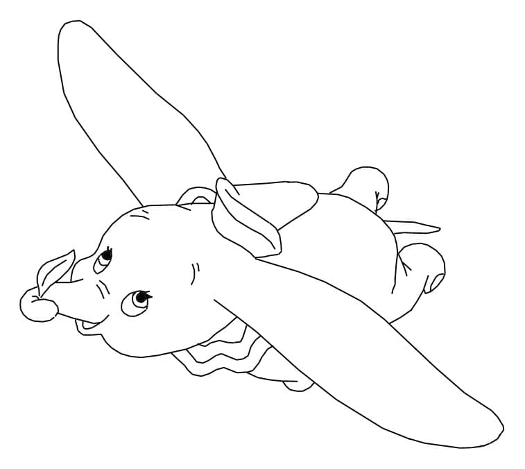 Dibujo gratuito Dumbo #187102 de la coleccion Películas de Animación para imprimir