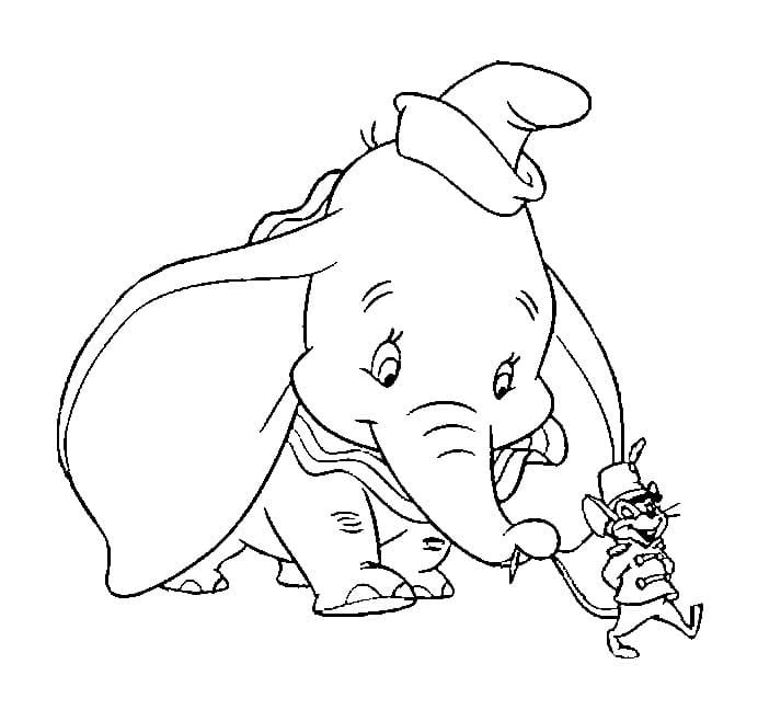 Dibujo gratuito Dumbo #187114 de la coleccion Películas de Animación para imprimir