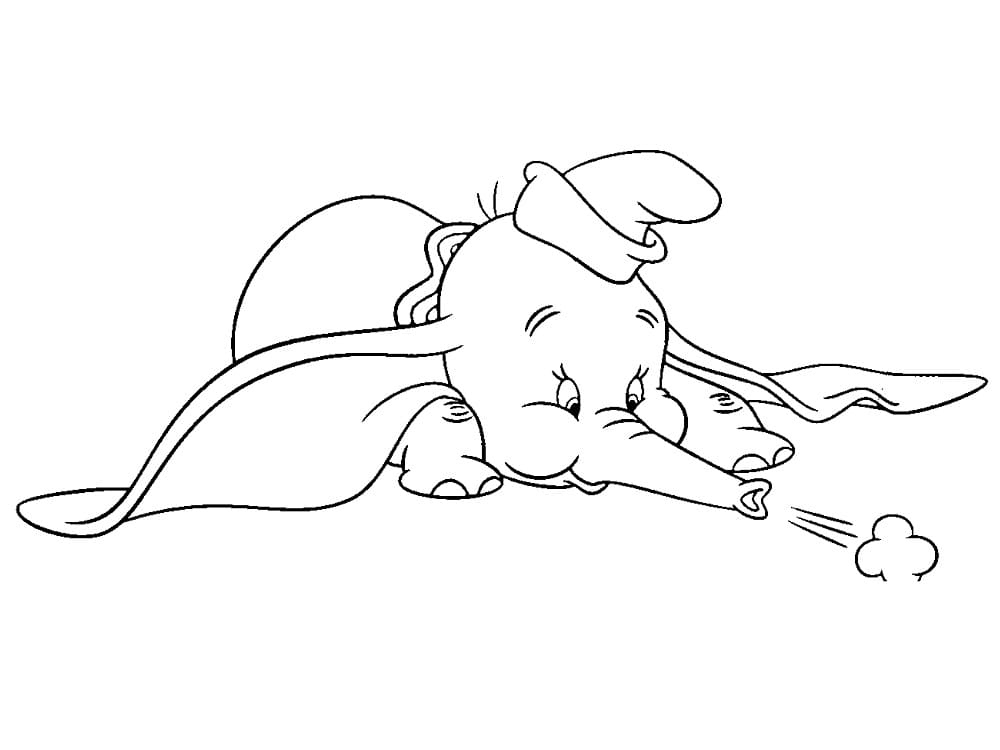 Dibujo gratuito Dumbo #187127 de la coleccion Películas de Animación para imprimir