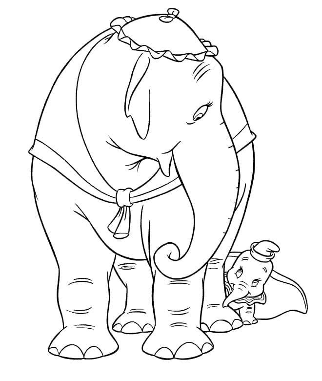 Dibujo gratuito Dumbo #187131 de la coleccion Películas de Animación para imprimir