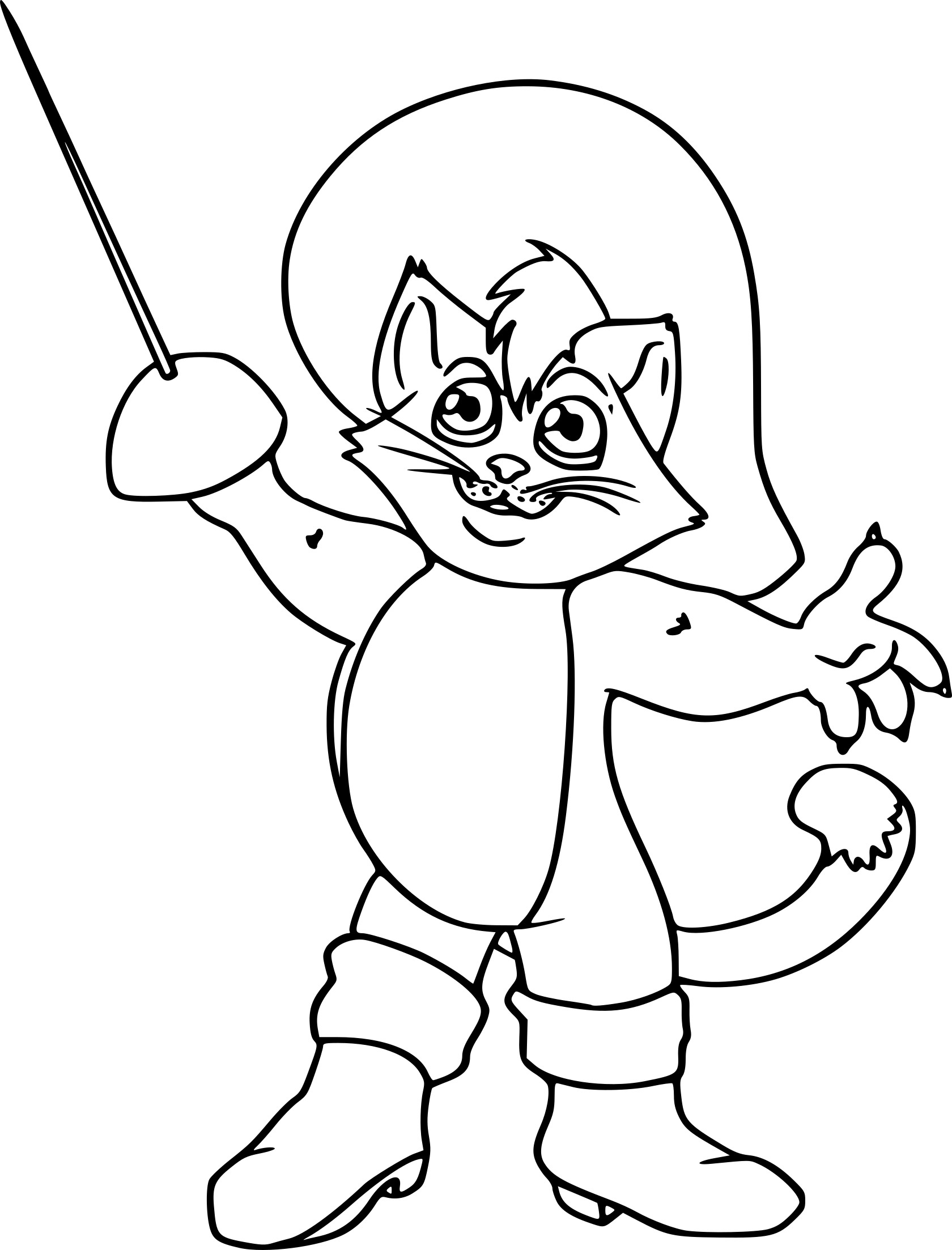 Dibujo para colorear: El Gato con Botas (Películas de Animación) #170611 - Dibujos para Colorear e Imprimir Gratis