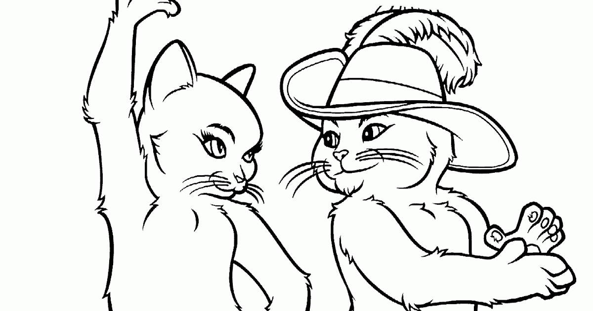 Dibujo para colorear: El Gato con Botas (Películas de Animación) #170651 - Dibujos para Colorear e Imprimir Gratis