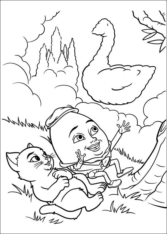 Dibujo para colorear: El Gato con Botas (Películas de Animación) #170663 - Dibujos para Colorear e Imprimir Gratis