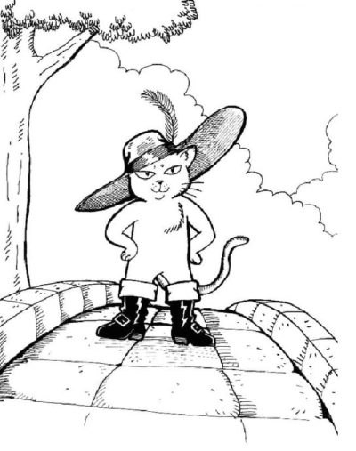 Dibujo para colorear: El Gato con Botas (Películas de Animación) #170678 - Dibujos para Colorear e Imprimir Gratis