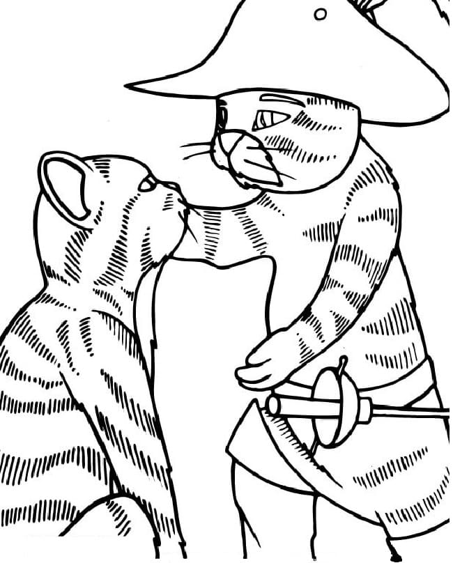 Dibujo para colorear: El Gato con Botas (Películas de Animación) #170680 - Dibujos para Colorear e Imprimir Gratis