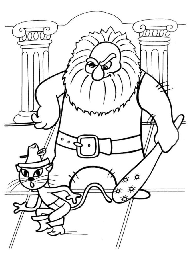 Dibujo para colorear: El Gato con Botas (Películas de Animación) #170686 - Dibujos para Colorear e Imprimir Gratis
