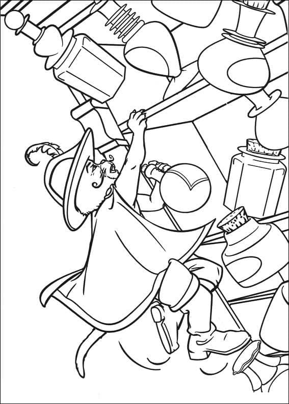 Dibujo para colorear: El Gato con Botas (Películas de Animación) #206787 - Dibujos para Colorear e Imprimir Gratis