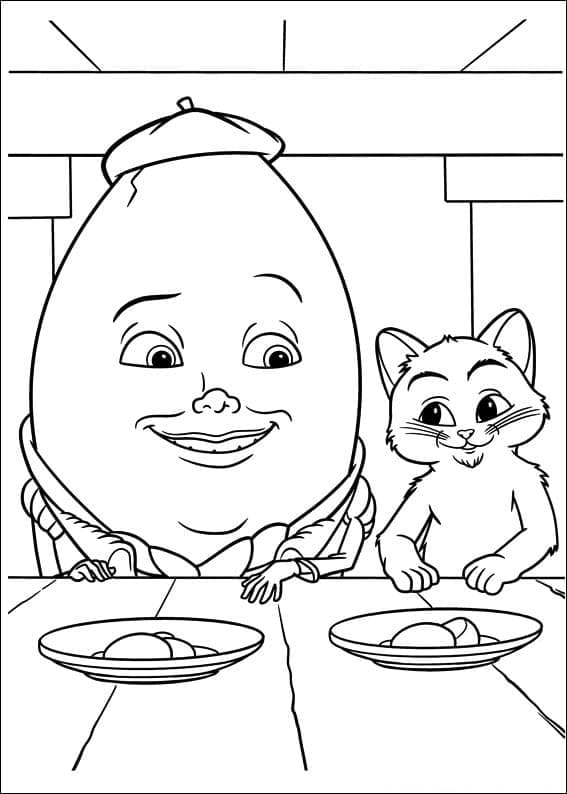 Dibujo para colorear: El Gato con Botas (Películas de Animación) #206789 - Dibujos para Colorear e Imprimir Gratis