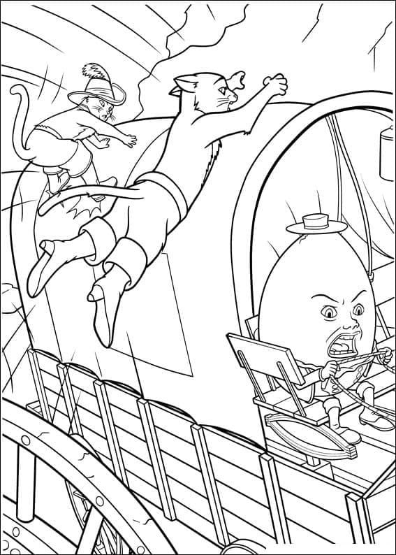 Dibujo para colorear: El Gato con Botas (Películas de Animación) #206793 - Dibujos para Colorear e Imprimir Gratis