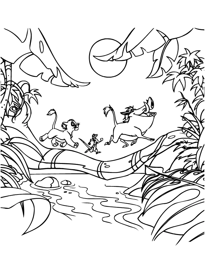 Dibujo gratuito El Rey León #73616 de la coleccion Películas de Animación para imprimir