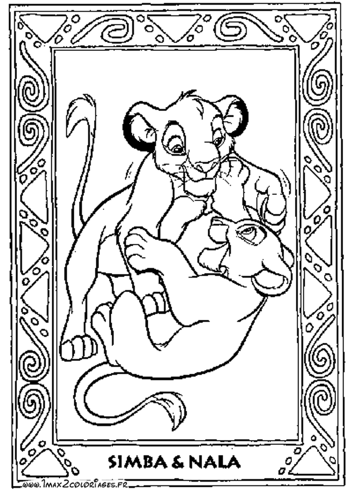 Dibujo para colorear: El Rey León (Películas de Animación) #73628 - Dibujos para Colorear e Imprimir Gratis