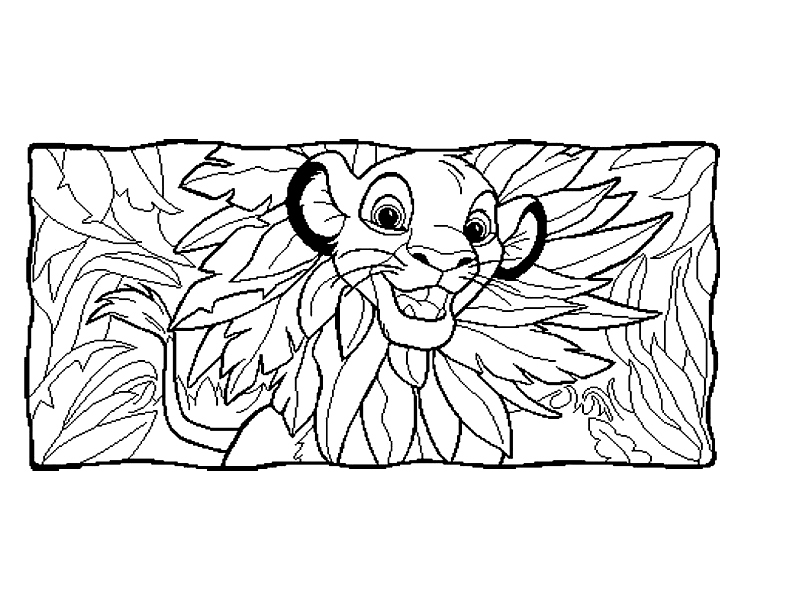 Dibujo gratuito El Rey León #73636 de la coleccion Películas de Animación para imprimir