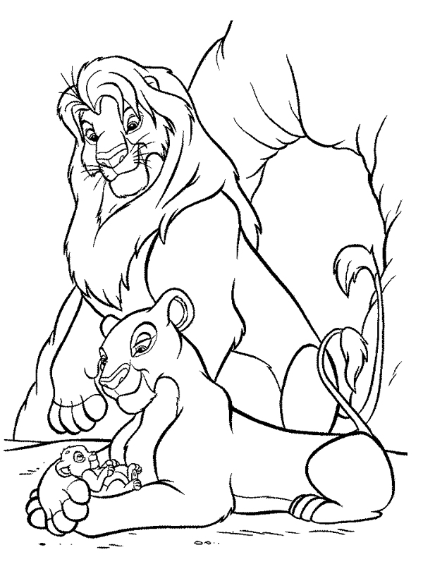 Dibujo gratuito El Rey León #73685 de la coleccion Películas de Animación para imprimir
