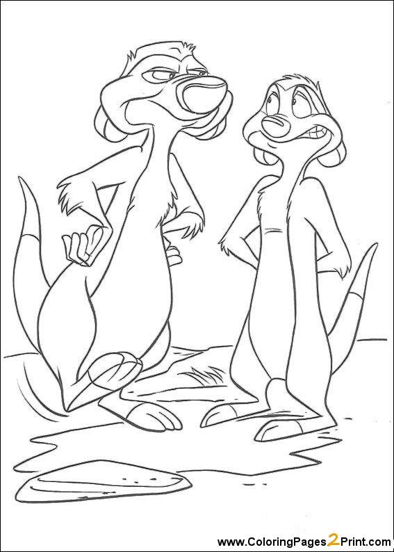 Dibujo gratuito El Rey León #73701 de la coleccion Películas de Animación para imprimir