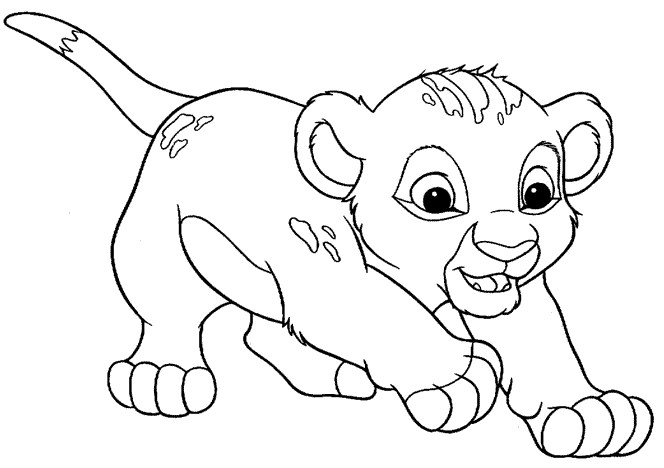 Dibujo gratuito El Rey León #73711 de la coleccion Películas de Animación para imprimir