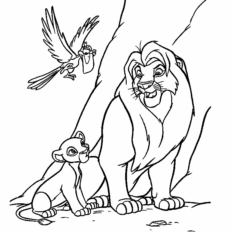 Dibujo gratuito El Rey León #73713 de la coleccion Películas de Animación para imprimir