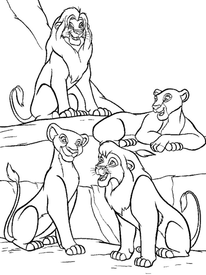 Dibujo gratuito El Rey León #73750 de la coleccion Películas de Animación para imprimir