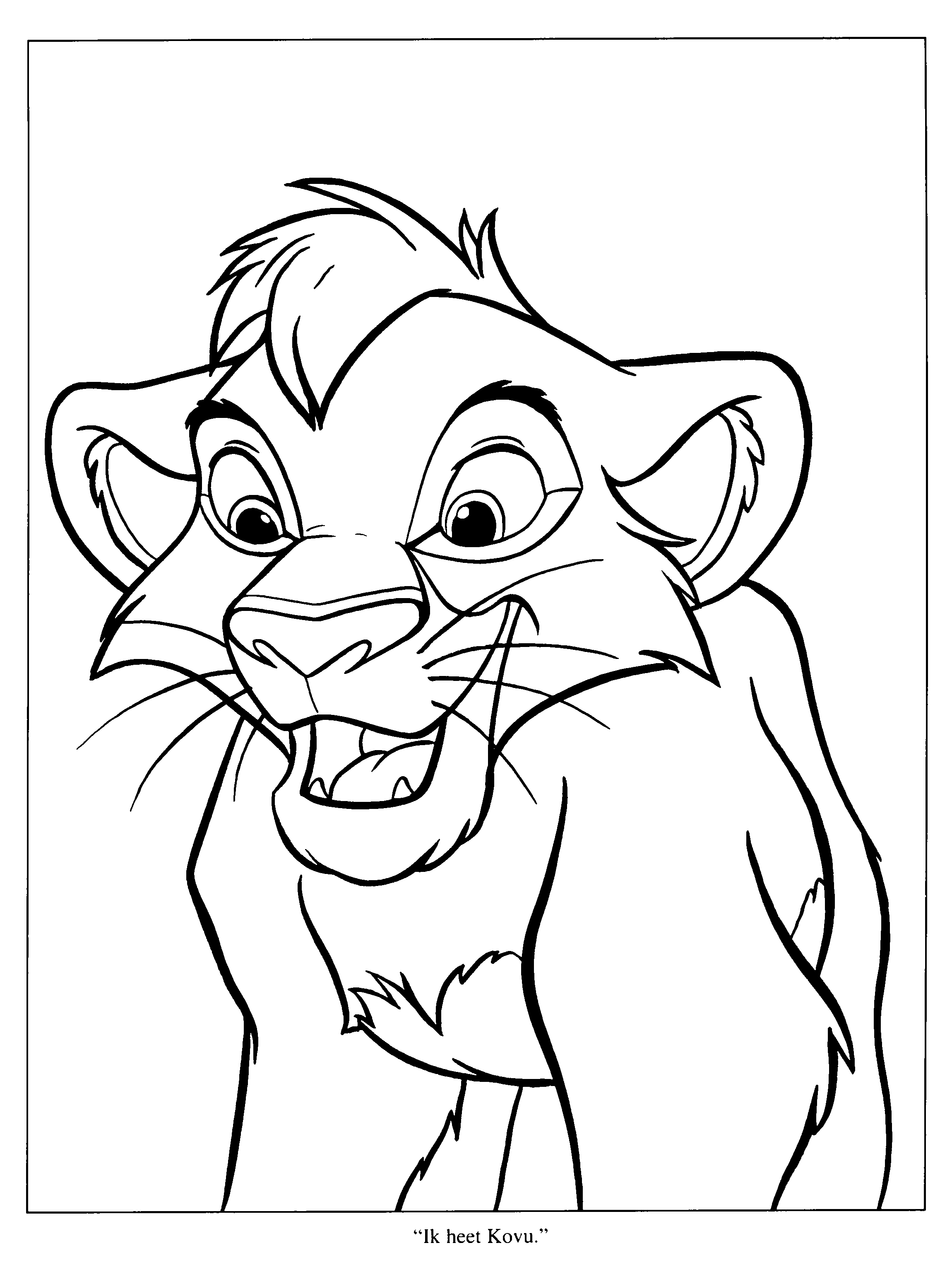 Dibujo gratuito El Rey León #73754 de la coleccion Películas de Animación para imprimir