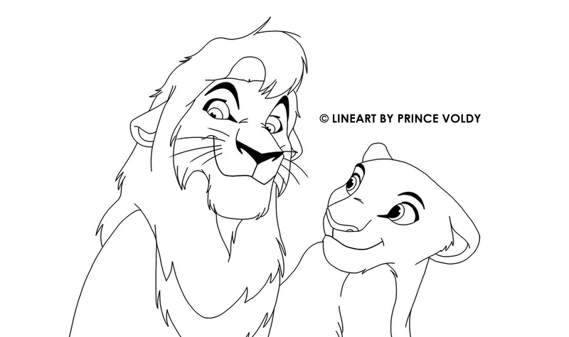 Dibujo gratuito El Rey León #73780 de la coleccion Películas de Animación para imprimir