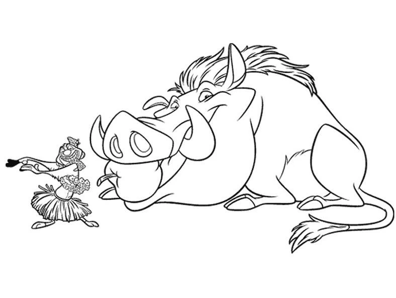 Dibujo gratuito El Rey León #73888 de la coleccion Películas de Animación para imprimir