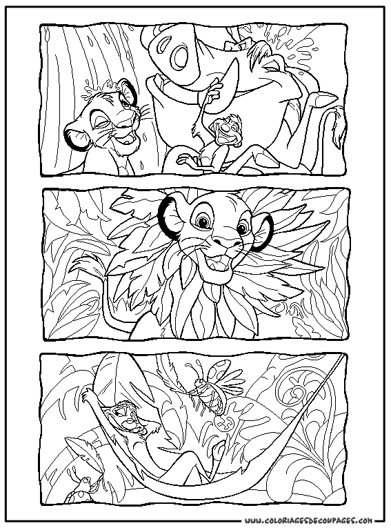 Dibujo para colorear: El Rey León (Películas de Animación) #73889 - Dibujos para Colorear e Imprimir Gratis