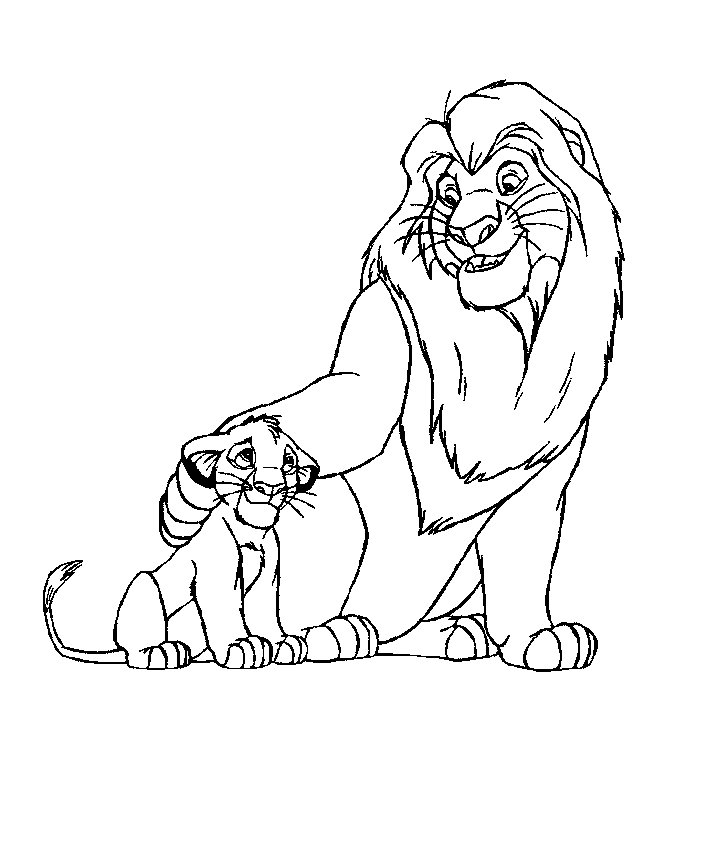 Dibujo gratuito El Rey León #73902 de la coleccion Películas de Animación para imprimir