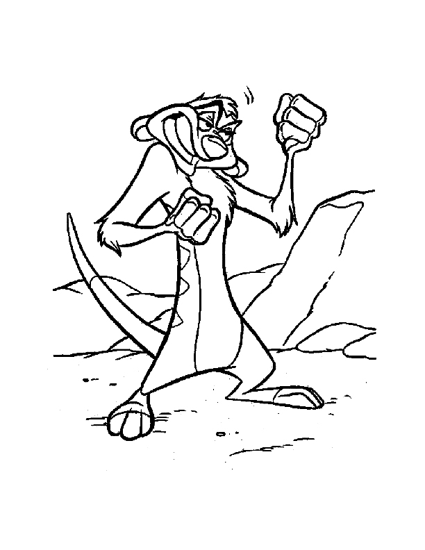 Dibujo gratuito El Rey León #73948 de la coleccion Películas de Animación para imprimir
