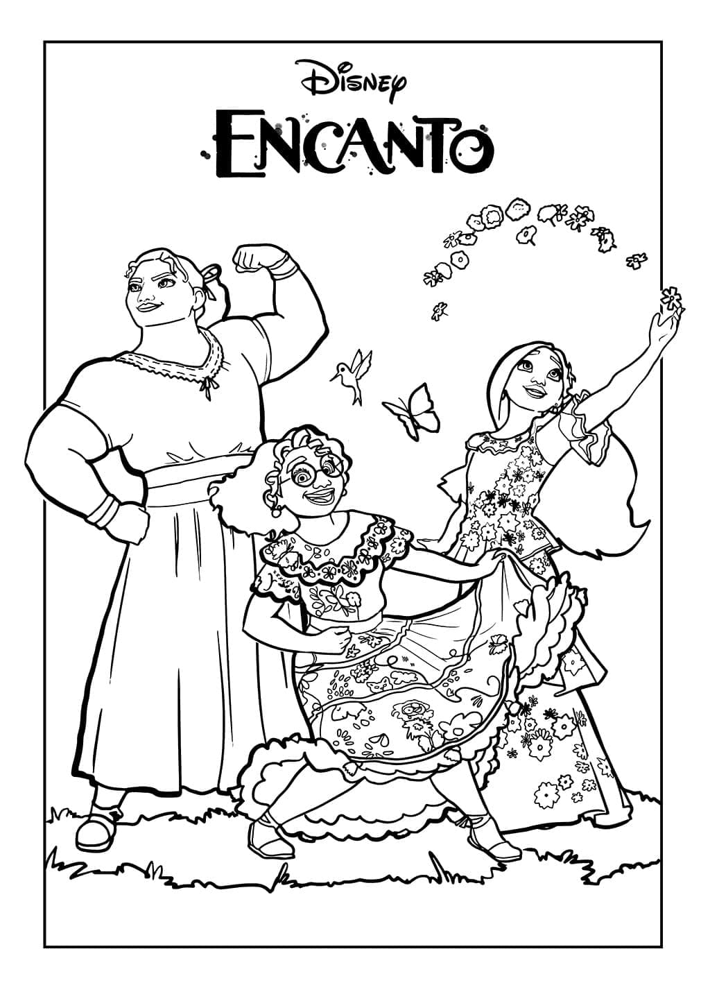 Dibujo gratuito Encanto #177354 de la coleccion Películas de Animación para imprimir
