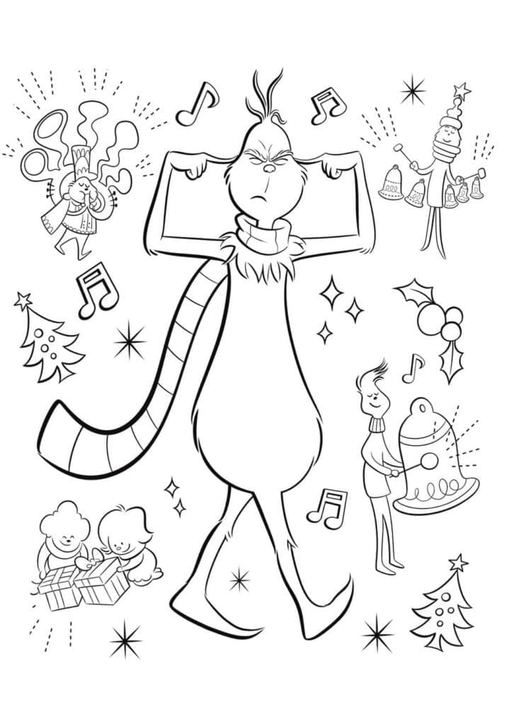 Dibujo gratuito Grinch #188357 de la coleccion Películas de Animación para imprimir