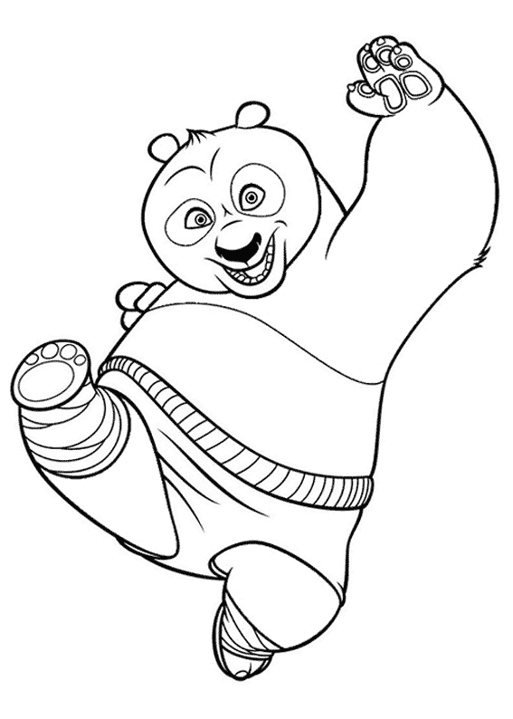 Dibujo para colorear: Kung Fu Panda (Películas de animación) #73381 - Dibujos para Colorear e Imprimir Gratis