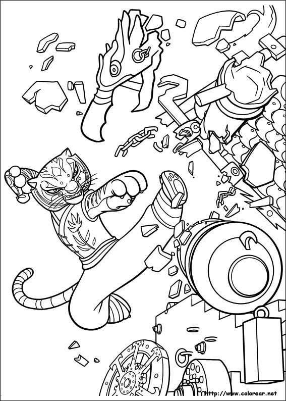 Dibujo para colorear: Kung Fu Panda (Películas de animación) #73401 - Dibujos para Colorear e Imprimir Gratis