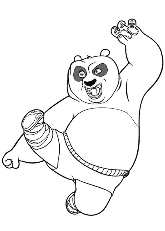 Dibujo para colorear: Kung Fu Panda (Películas de animación) #73427 - Dibujos para Colorear e Imprimir Gratis